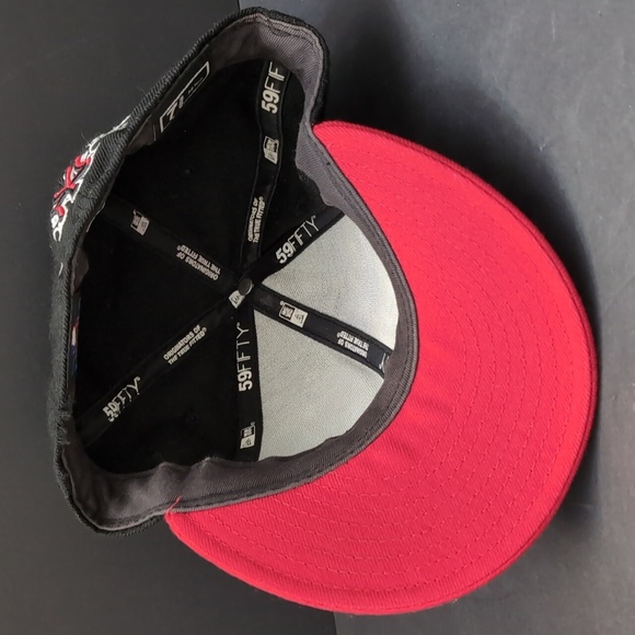 New Era,59Fifty,New York Yankees Black/ Red Fitted Hat,Size 7 3/8. - Picture 6 of 10